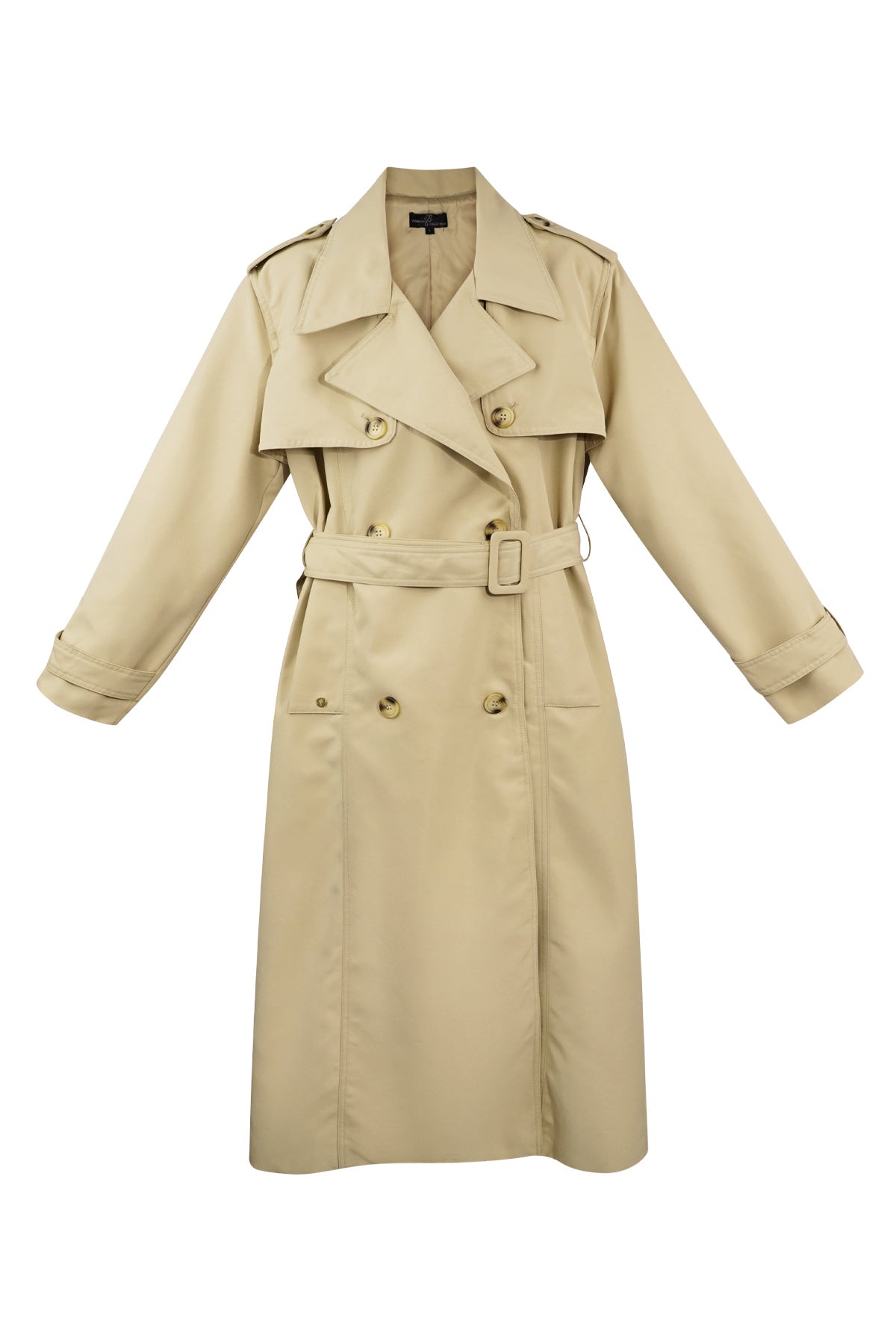 Trenchcoat - Klassischer doppelreihiger Trenchcoat mit Gürtel für Damen