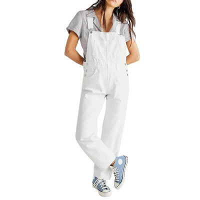 Latzhose aus Denim – Lässig – Ärmellos – Denim-Overall – Denim-Latzhose für Damen