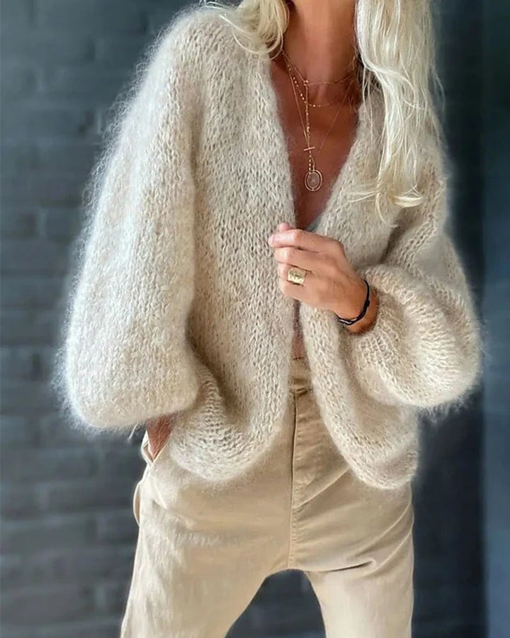 Strickjacke - Oversized - Offene Vorderseite - Strickjacke - Damenstrickwaren