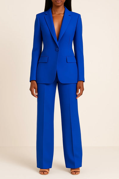 Blazer und Hose im Set | Formell | Weites Bein | Kombi-Set | Damenanzug