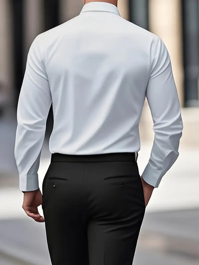 Bügelfreies Hemd | Knitterfrei | Slim Fit | Button-Up Hemd | Herrenhemden