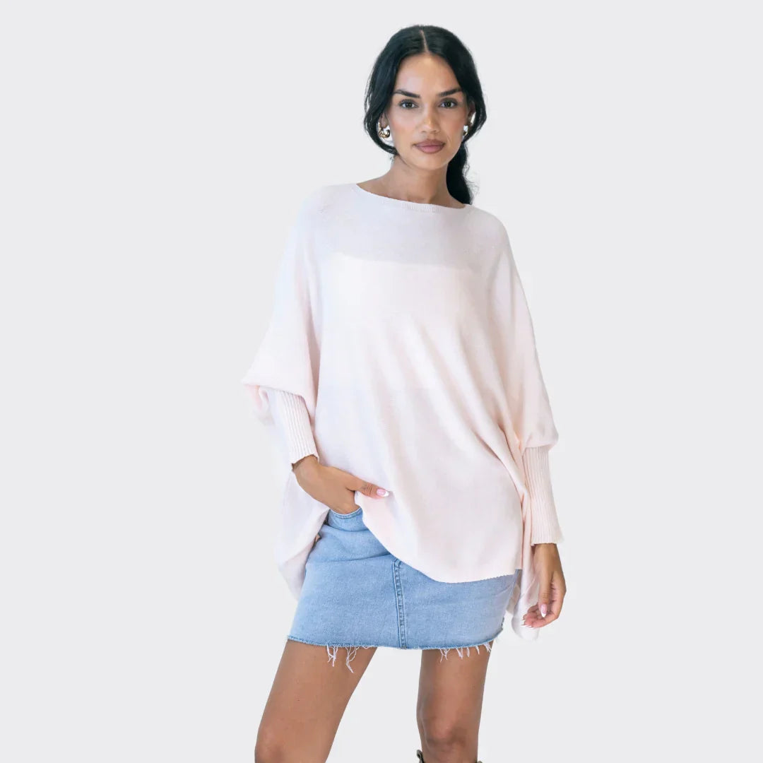 Übergroßer Pullover | Batwing | Boatneck | Übergroße Pullover | Damenstrickwaren
