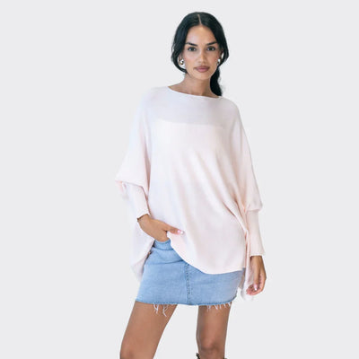 Übergroßer Pullover | Batwing | Boatneck | Übergroße Pullover | Damenstrickwaren