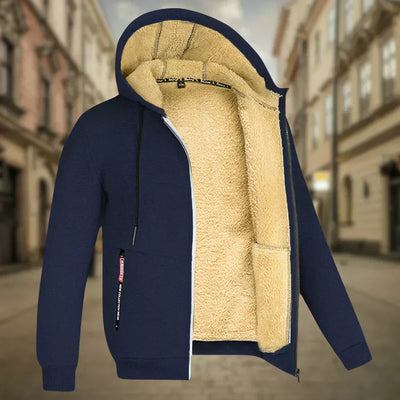 Fleece Hoodie Jacke - Winter - Warm - Zip-Up Hoodie - Herren Hoodie