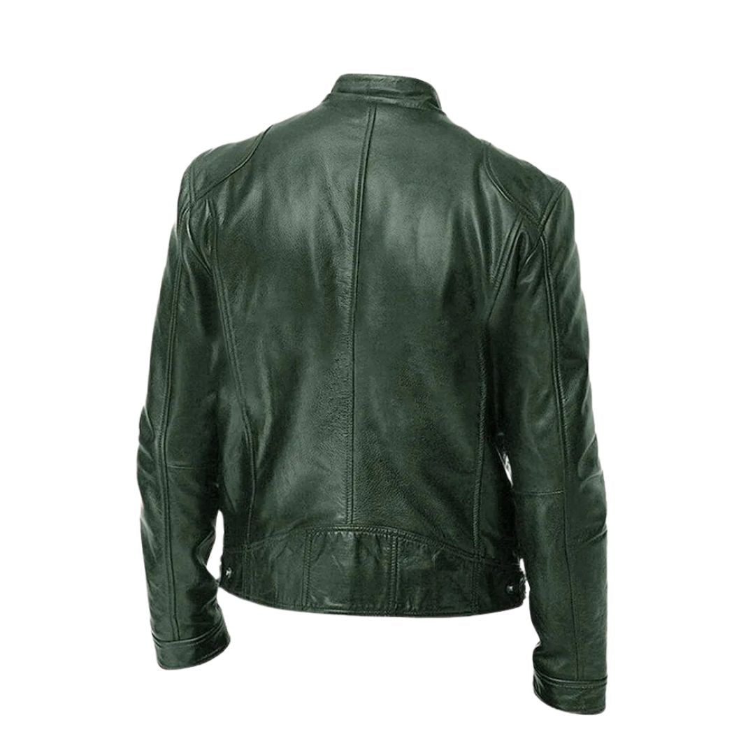 Lederjacke | Kunstleder | Kunstleder | Bikerjacke | Herren Lederjacke