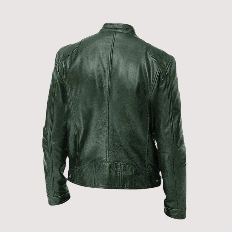 Kunstlederjacke - Regular Fit - Veganes Leder - Bikerjacke - Lederjacke für Männer