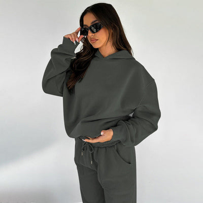 Hoodie- und Jogginganzug-Set – Mit Kapuze – Zweiteilig – Jogginganzug – Trainingsanzug für Damen