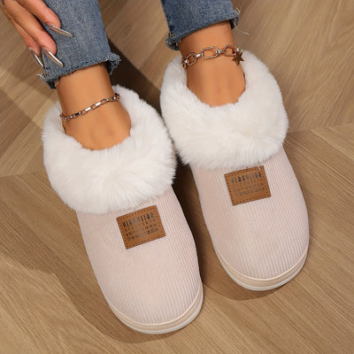 Binnenslippers – Warme, flauschige Hausschuhe für Damen für den Winter