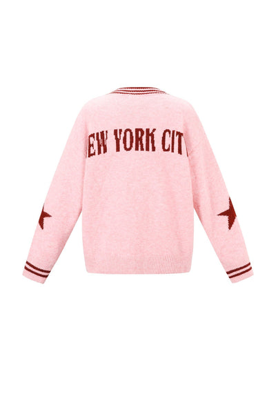 Übergroßer Pullover | NYC | V-Ausschnitt | Strickpullover | Damenstrickwaren