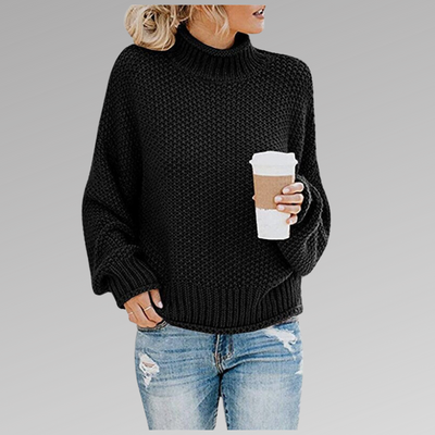 Strickpullover – Pullover – Rollkragenpullover – Oversized-Pullover – Damenbekleidung