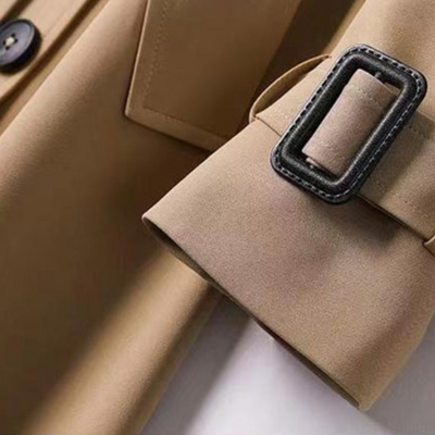 Lange Trenchcoat | Riem | Dubbelrijig | Herfstjas | Dames trenchcoat