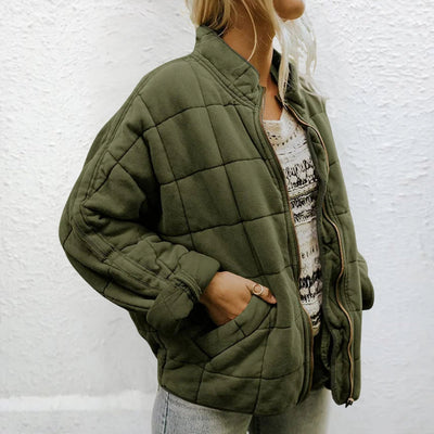 Steppjacke | Gefüttert | Herbst | Übergroße Jacke | Damenjacke