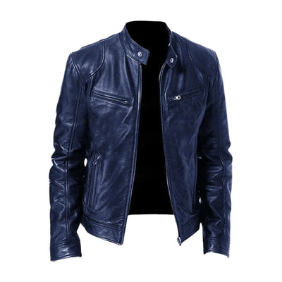 Lederjacke | Kunstleder | Kunstleder | Bikerjacke | Herren Lederjacke