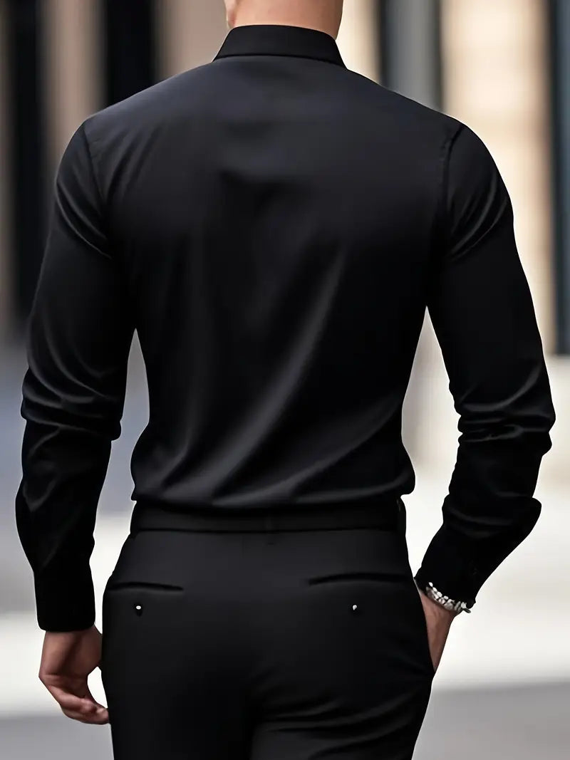Bügelfreies Hemd | Knitterfrei | Slim Fit | Button-Up Hemd | Herrenhemden