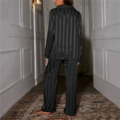 Satin Pyjama Set | Lange Ärmel | Lange Hosen | Satin PJ Set | Damen Pyjama Sets