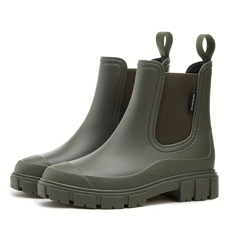 Regenstiefel | Wasserdicht | Knöchelhoch | Regenfeste Stiefel | Damenstiefel