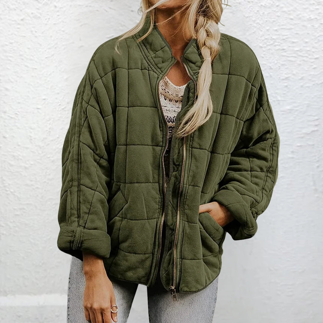 Steppjacke | Gefüttert | Herbst | Übergroße Jacke | Damenjacke