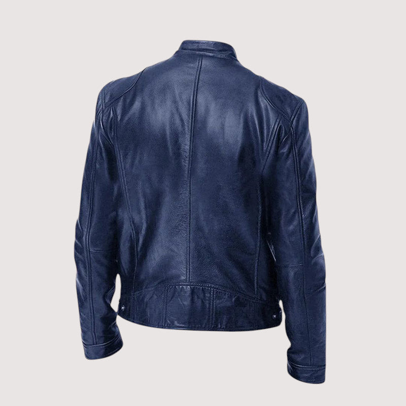 Kunstlederjacke - Regular Fit - Veganes Leder - Bikerjacke - Lederjacke für Männer