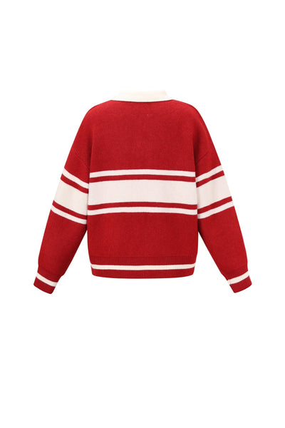 Polo Pullover - Los Angeles - mit Kragen - Strickpullover - Damenstrickwaren