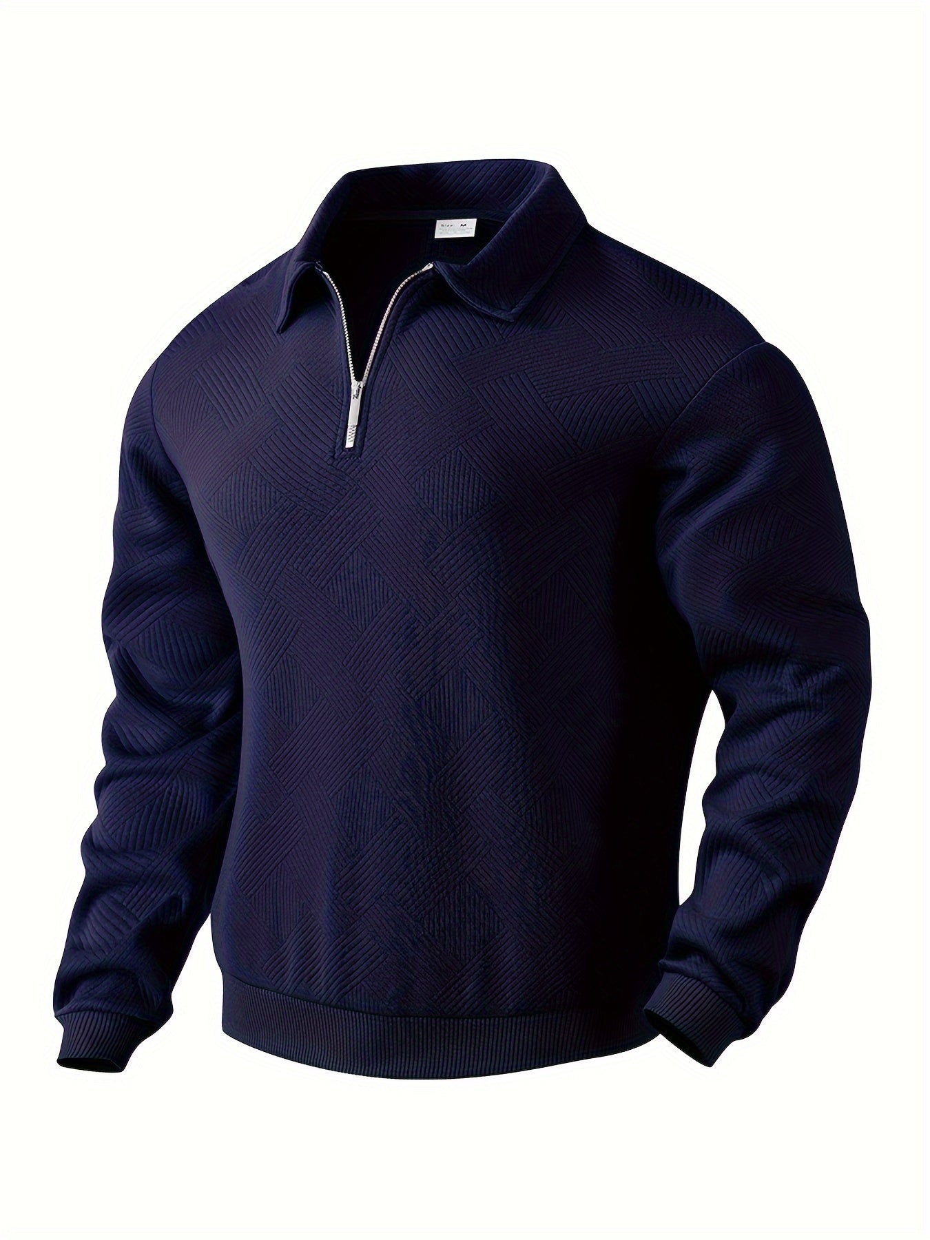 Sweatshirt mit Viertelreißverschluss | Mit Kragen | Normaler Reißverschluss | Herren-Pullover mit halbem Reißverschluss | Herrenbekleidung