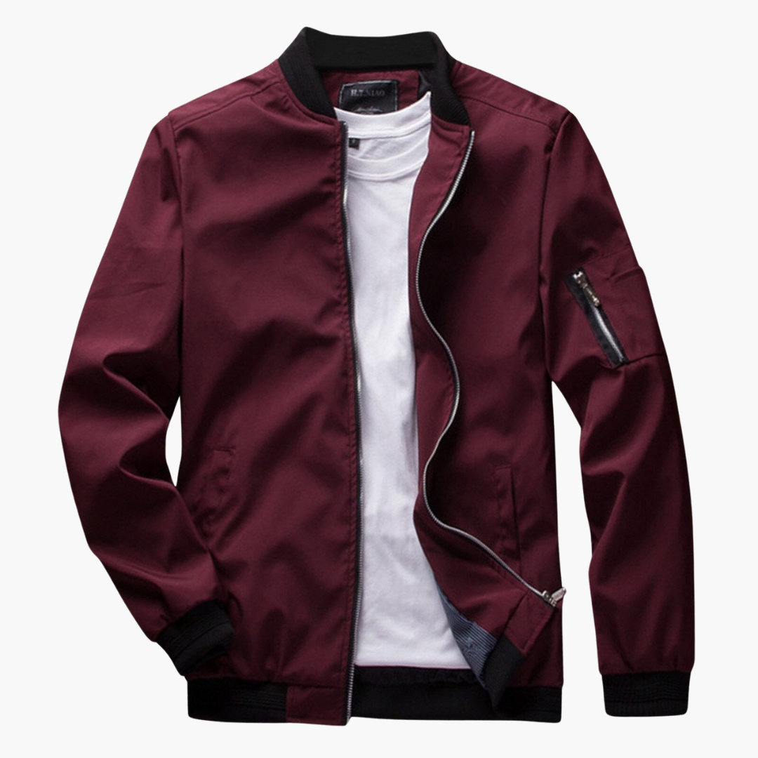 Bomberjacke | Reißverschluss | Winddicht | Herbstjacke | Herrenjacke
