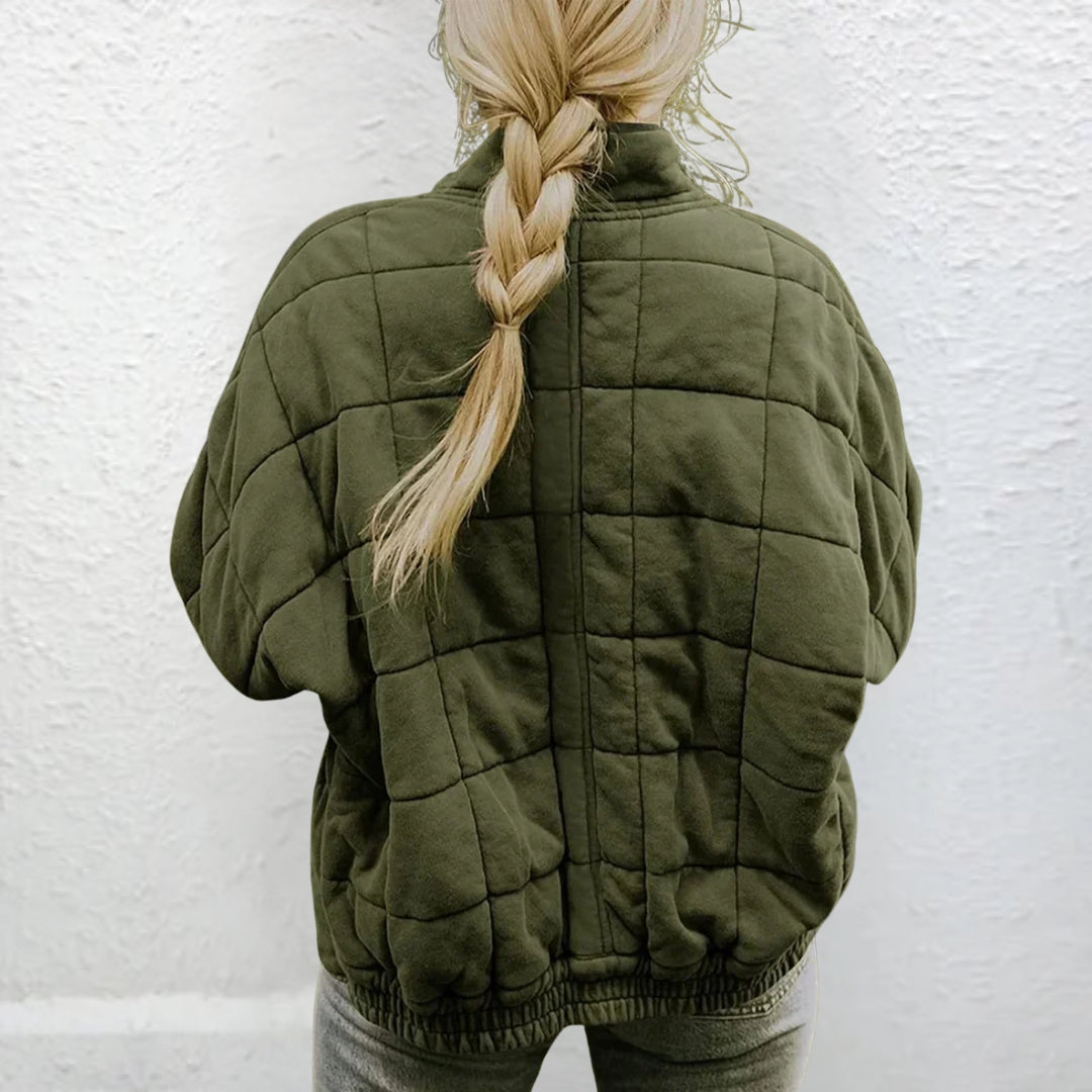 Steppjacke | Gefüttert | Herbst | Übergroße Jacke | Damenjacke
