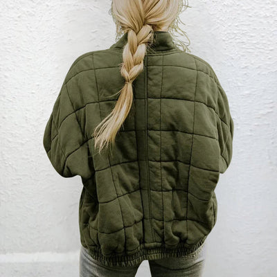 Steppjacke | Gefüttert | Herbst | Übergroße Jacke | Damenjacke
