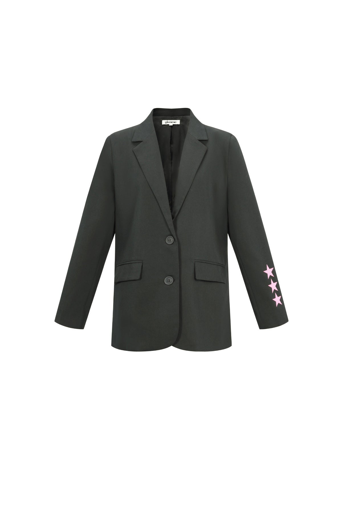 Oversized Blazer - Starry - Bedruckt - Loose Fit Blazer - Damen Blazer
