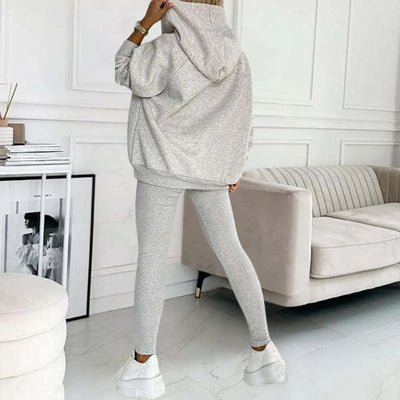 Lounge-Set – Oversized-Pullover und Leggings für Damen