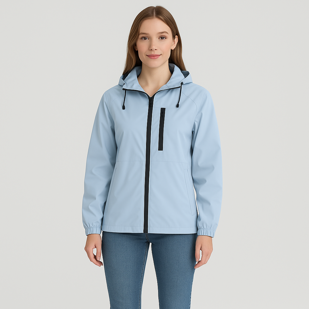 Windbreaker Jacke | Kapuze | Outdoor | Wasserdichte Jacke | Damenjacke