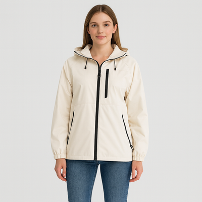 Windbreaker Jacke | Kapuze | Outdoor | Wasserdichte Jacke | Damenjacke