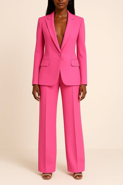 Blazer und Hose im Set | Formell | Weites Bein | Kombi-Set | Damenanzug