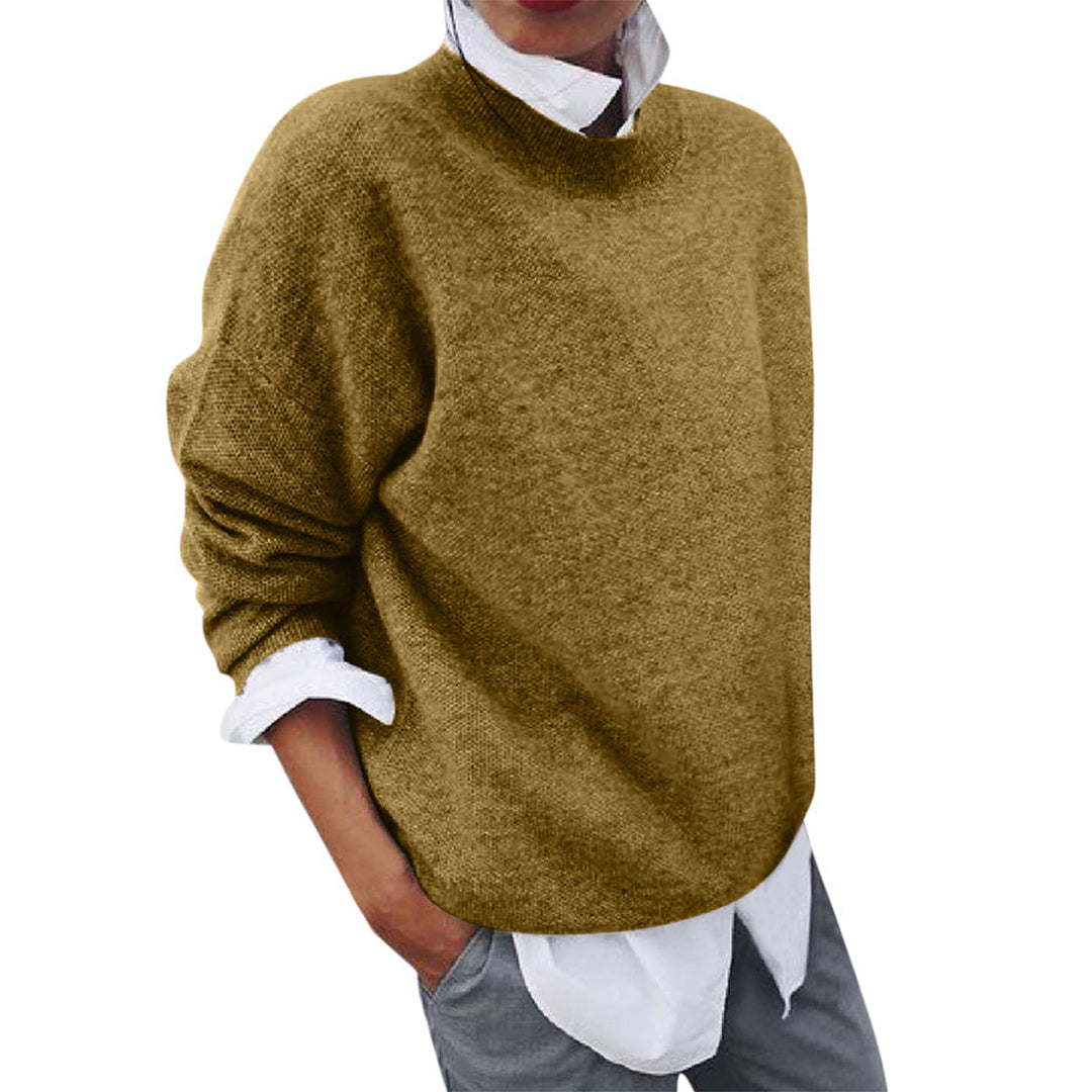 Strickpullover – Oversized-Pullover aus Wolle für Damen