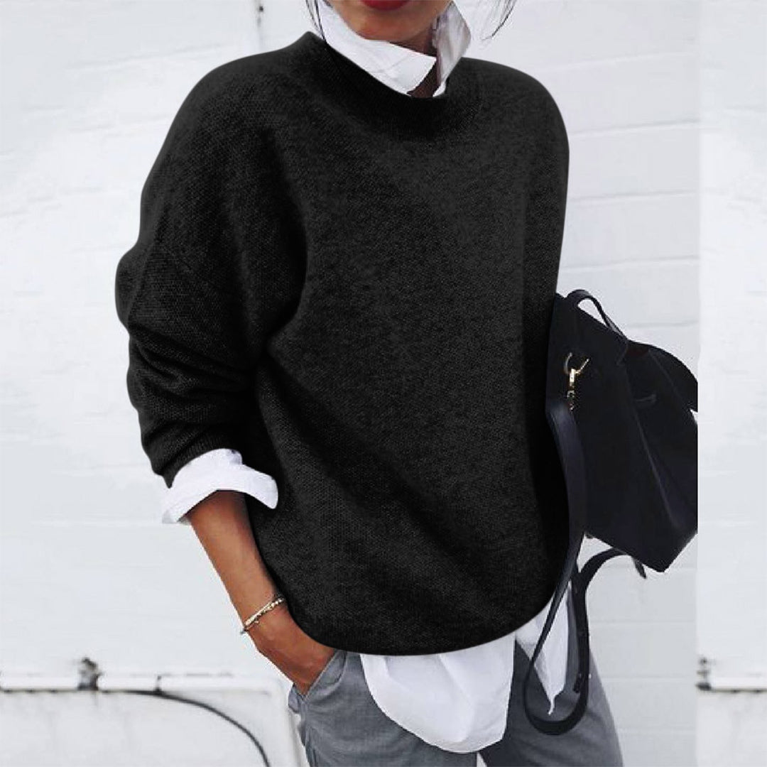 Strickpullover – Oversized-Pullover aus Wolle für Damen