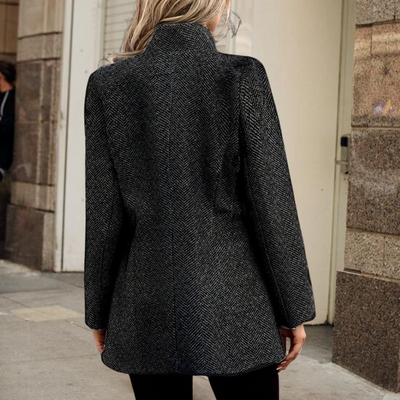 Trenchcoat aus Wolle - Damen Blazerjacke mit offener Front für den Herbst