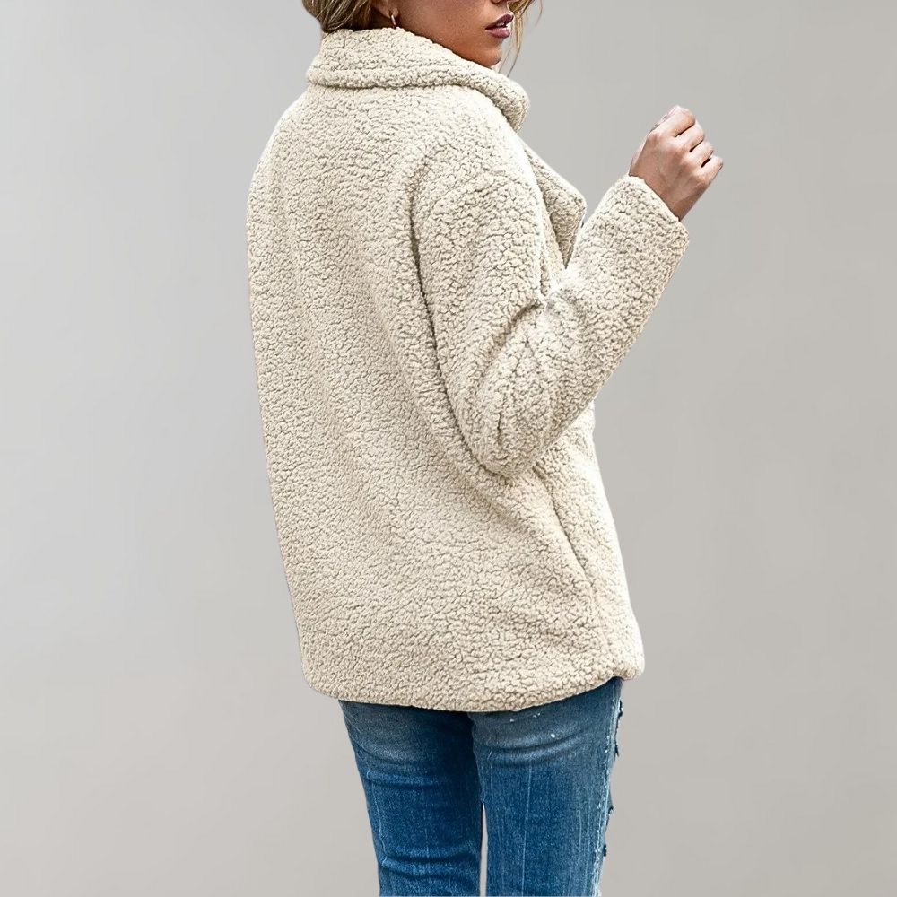 Teddyjacke | Gemütlich | Zweireiher | Winterjacke | Damenjacke