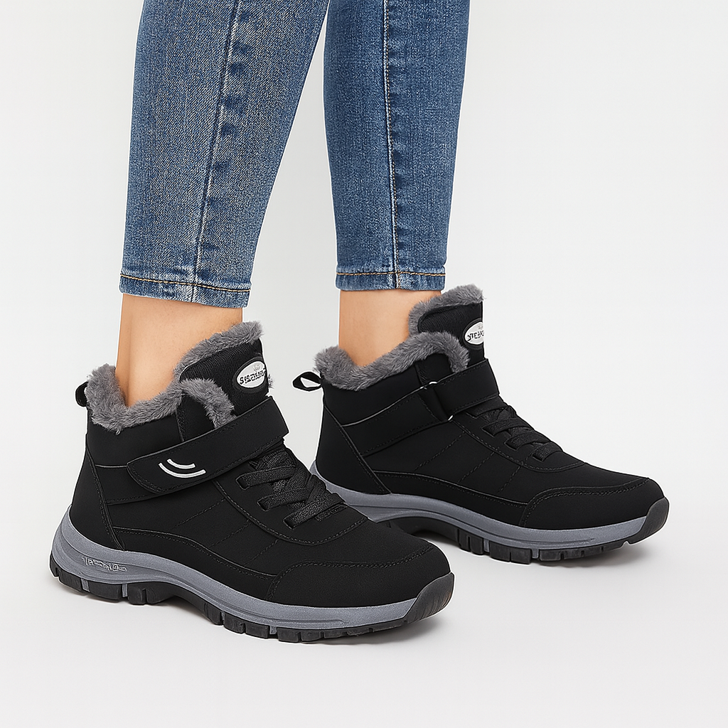 Wintersneakers – mit Fell gefüttert – rutschfest – Winterschuhe – Winterstiefel für Damen