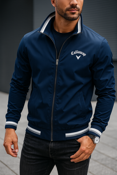 Bomberjacke - Lässige, leichte Herren-Zip-Up Jacke