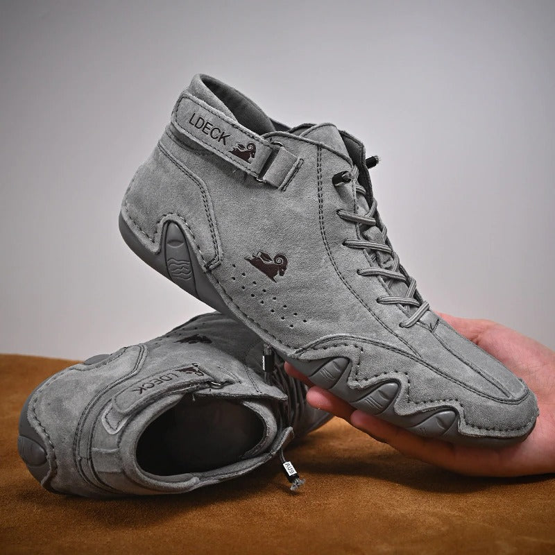 ClassyMan Schuhe für Männer-Fashion Peak-Grau-38-Fashion Peak