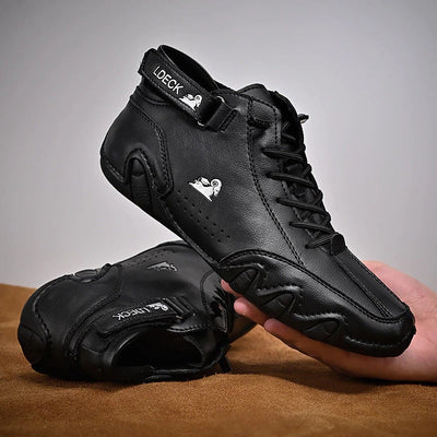 ClassyMan Schuhe für Männer-Fashion Peak-Schwarz-38-Fashion Peak