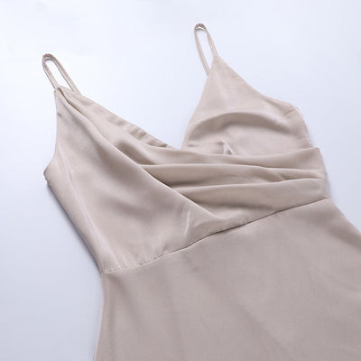 Maxikleid – Schlitz – ärmellos – elegantes Kleid – Cocktailkleid