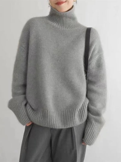 Strickpullover | Rollkragenpullover | Kaschmir | Oversized-Pullover | Damenstrickmode