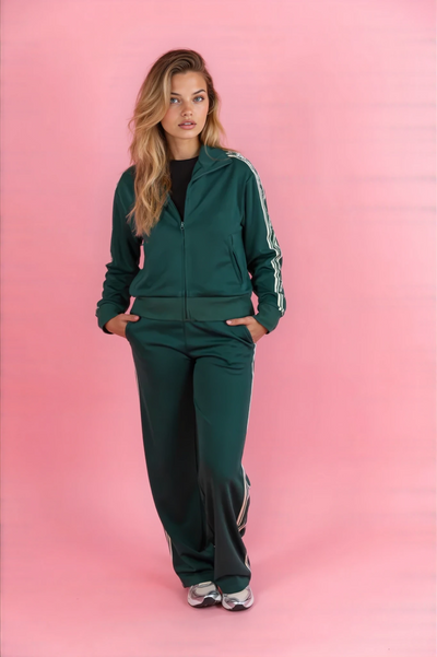 Dames trainingspak | Ritssluiting | Gestreepte | Joggingpak | Co-Ord sets Dames-Boetiek Moda