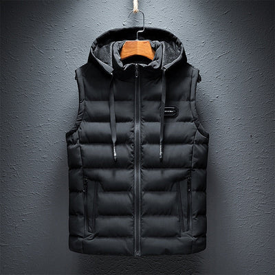 Puffer Gilet – Mit Kapuze – Gesteppt – Bodywarmer – Gesteppte Weste für Herren