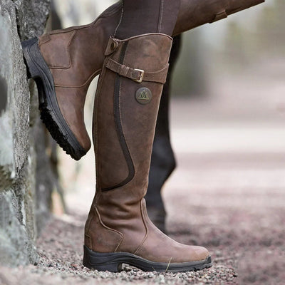 Lederstiefel – Wasserdicht – Rutschfest – Kniehohe Stiefel – Damenstiefel