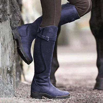 Lederstiefel – Wasserdicht – Rutschfest – Kniehohe Stiefel – Damenstiefel