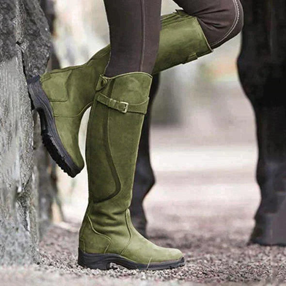 Lederstiefel – Wasserdicht – Rutschfest – Kniehohe Stiefel – Damenstiefel