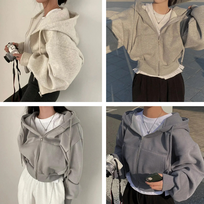 Damen Hoodie | Bequem | Übergröße | Zipper Hoodie | Damen Zip-Up Hoodies