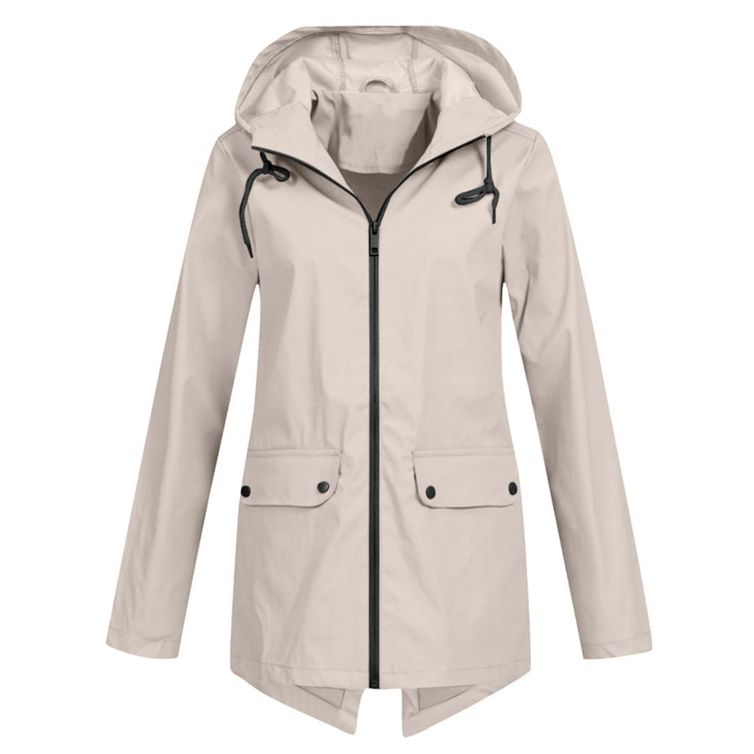 Parka-Jacke – Winddichte Damenjacke mit Kapuze und mittlerer Länge für den Herbst