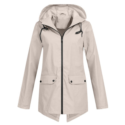 Parka-Jacke – Winddichte Damenjacke mit Kapuze und mittlerer Länge für den Herbst
